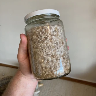 100% colonized grain jar